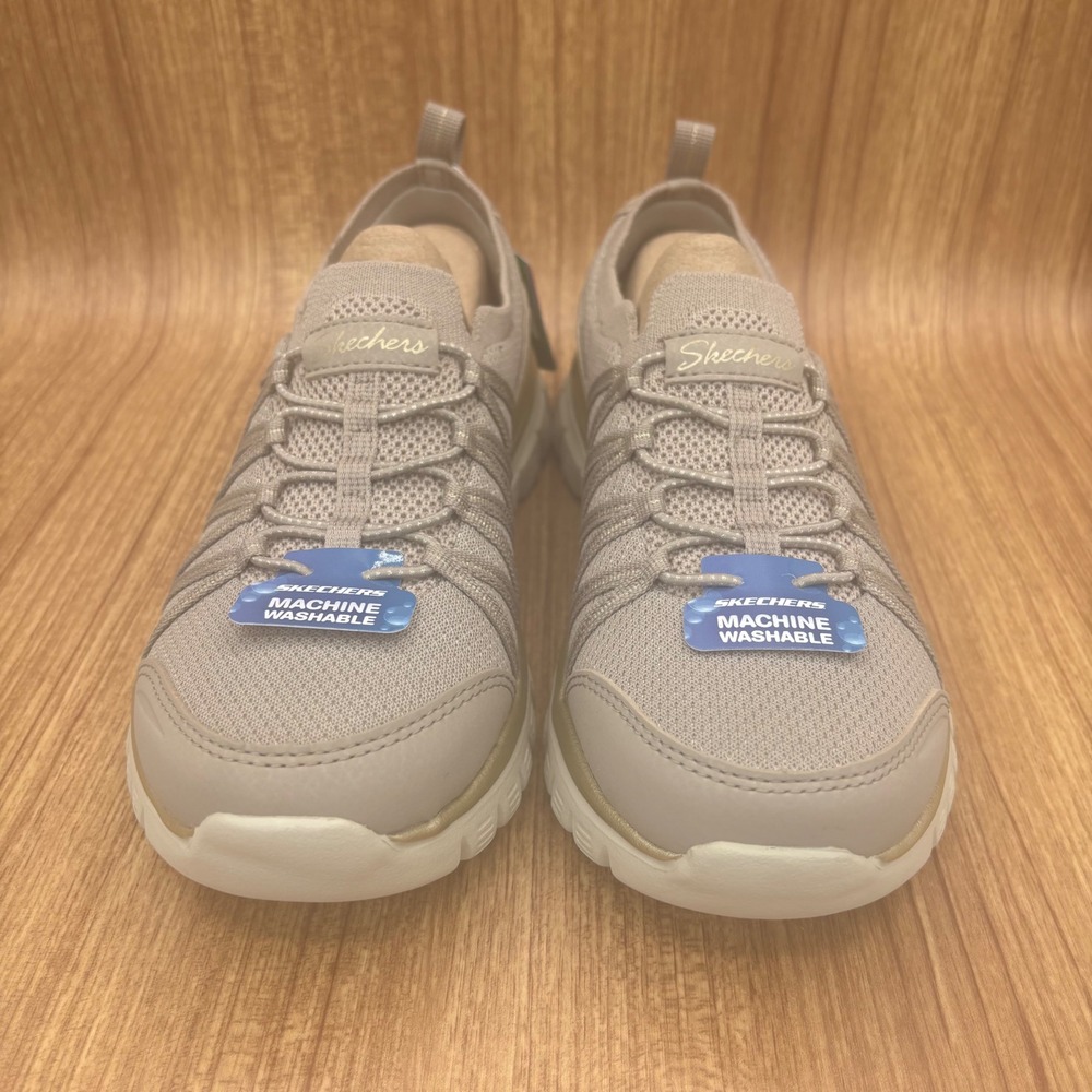 New Skechers Graceful Purecrush Womens 6.5 Taupe Gold 100888 TPGD Sneakers - Picture 2 of 10